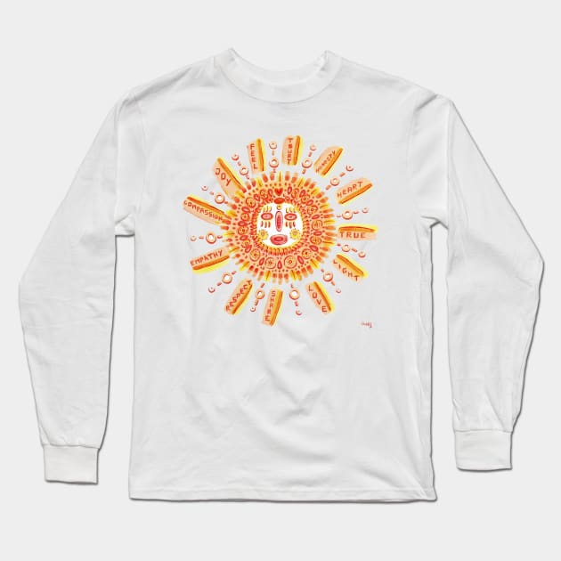 sun Long Sleeve T-Shirt by Angel Rivas